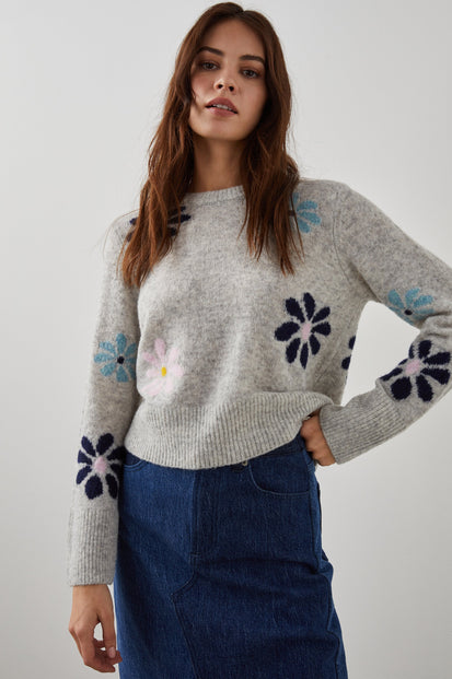 ANISE SWEATER GREY MULTI - FRONT
