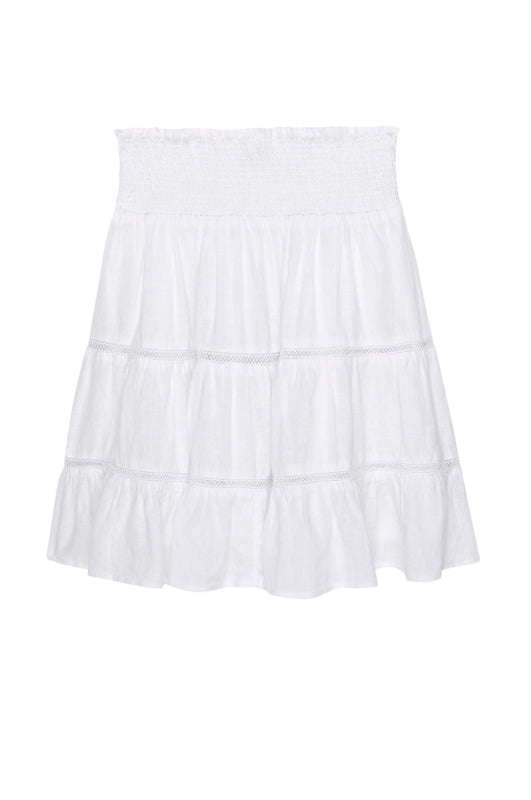 ADDISON SKIRT - WHITE LACE DETAIL