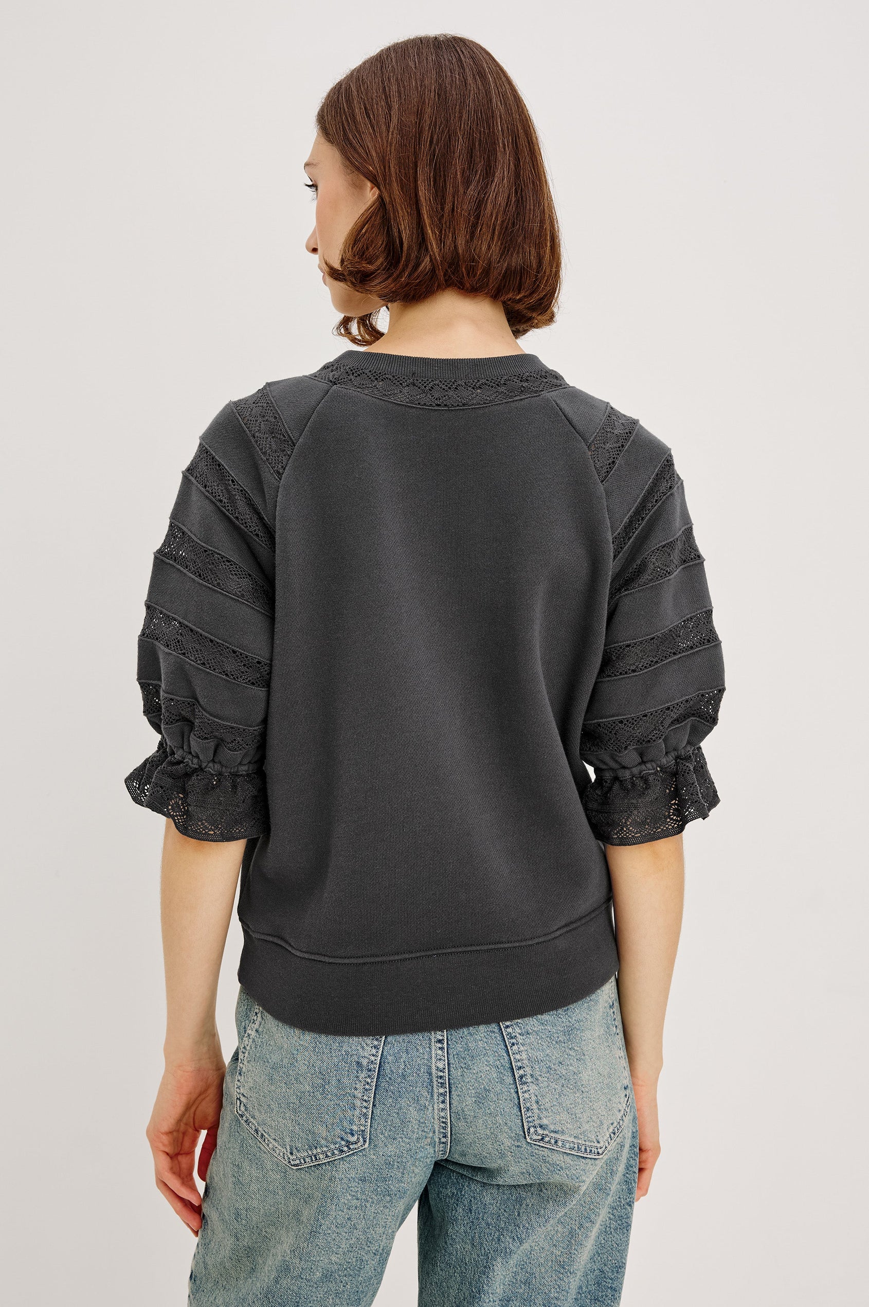 AGGY TOP - WASHED BLACK