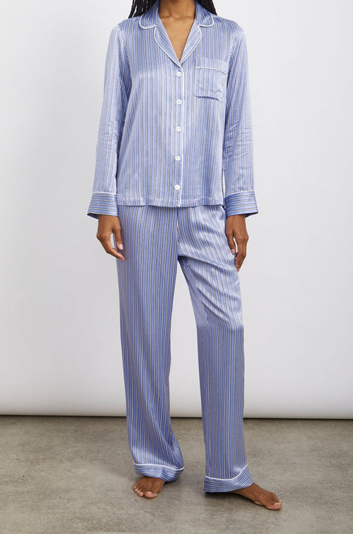 ALBA MOONLIGHT STRIPE PAJAMA- FRONT