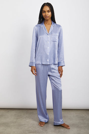 ALBA MOONLIGHT STRIPE PAJAMA- FRONT