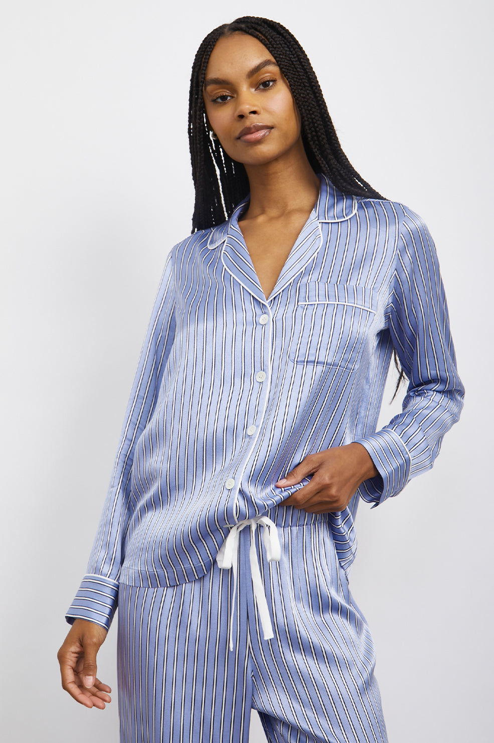 ALBA MOONLIGHT STRIPE PAJAMA-DETAIL