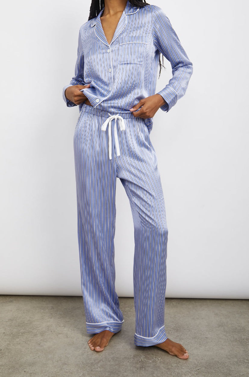 ALBA MOONLIGHT STRIPE PAJAMA-FULL FRONT BODY