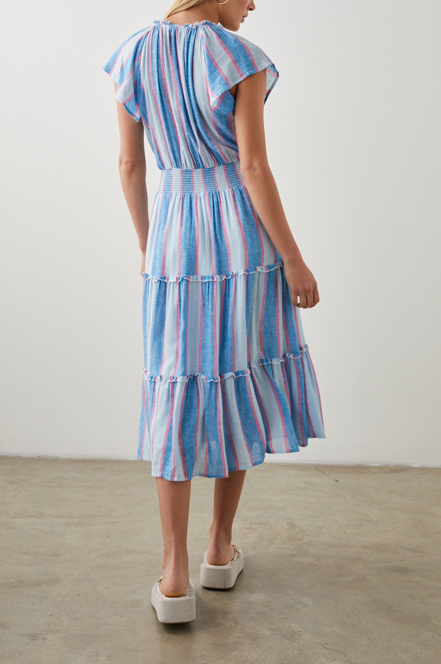 AMELLIA DRESS KONA STRIPE - BACK BODY