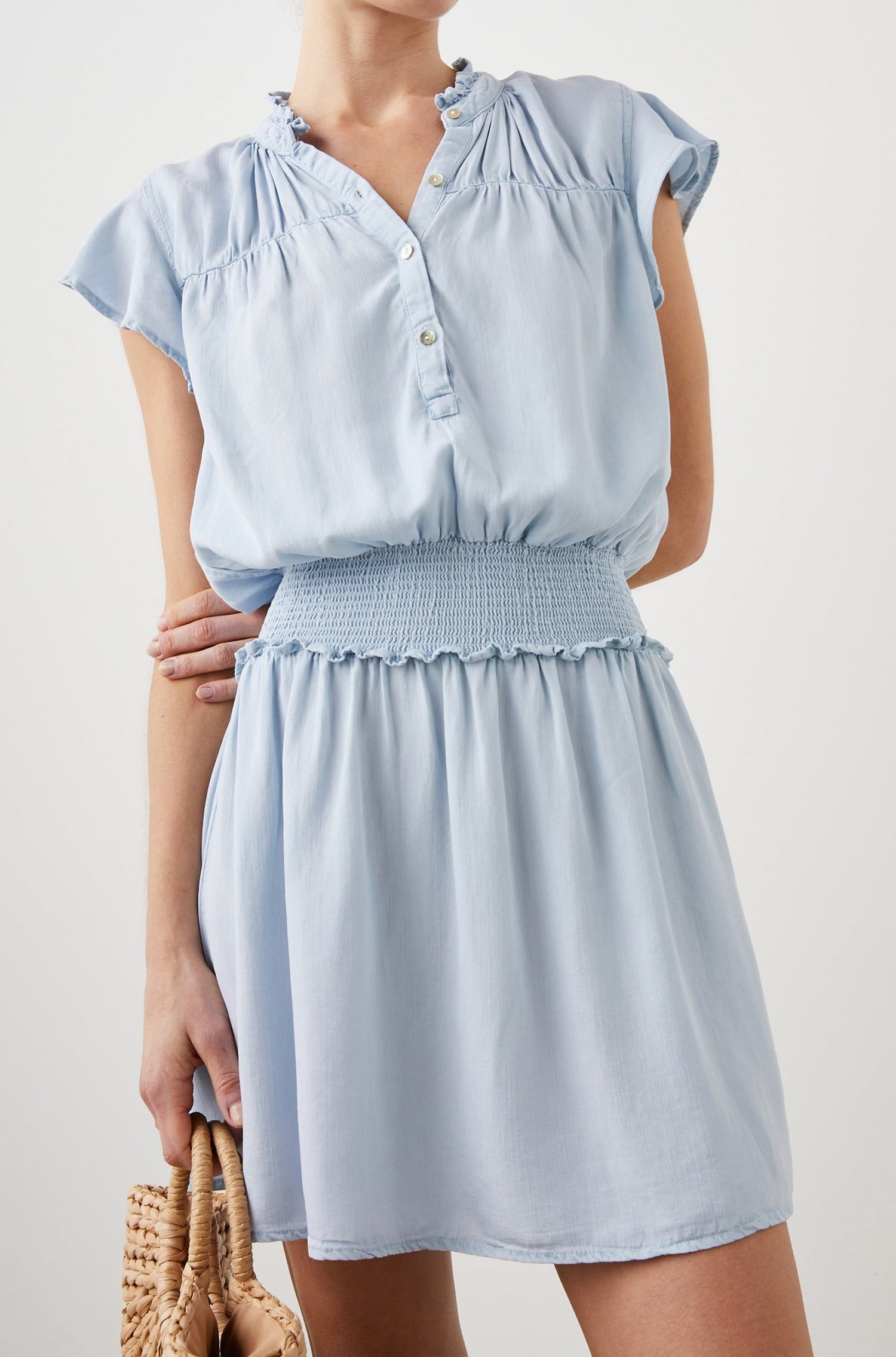 AMINA DRESS LIGHT VINTAGE - FRONT