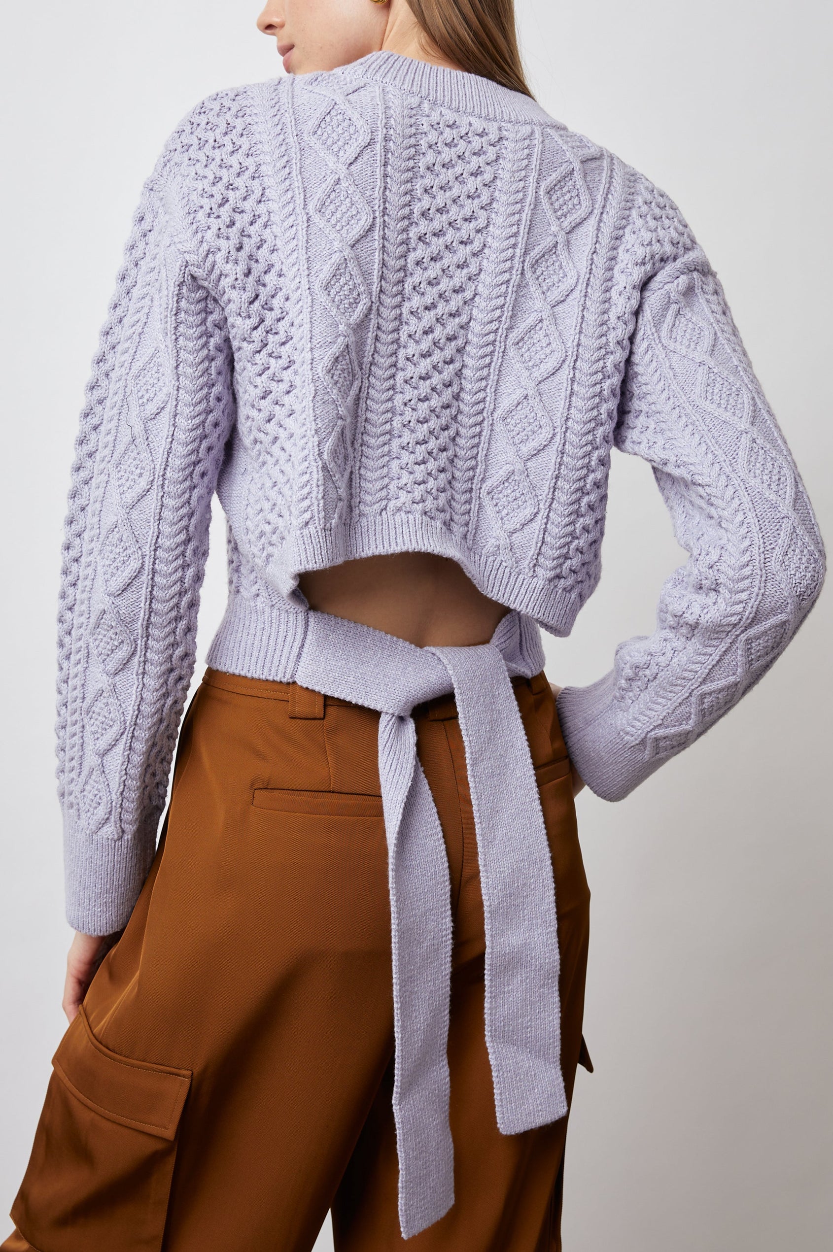 AMY SWEATER - LAVENDER - BACK BODY
