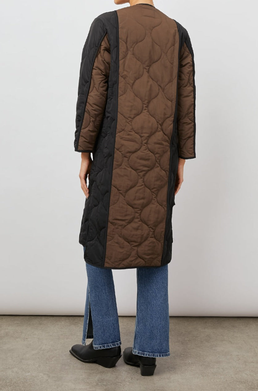 ANDRES BLACK BROWN MIX COAT-FULL BACK BODY