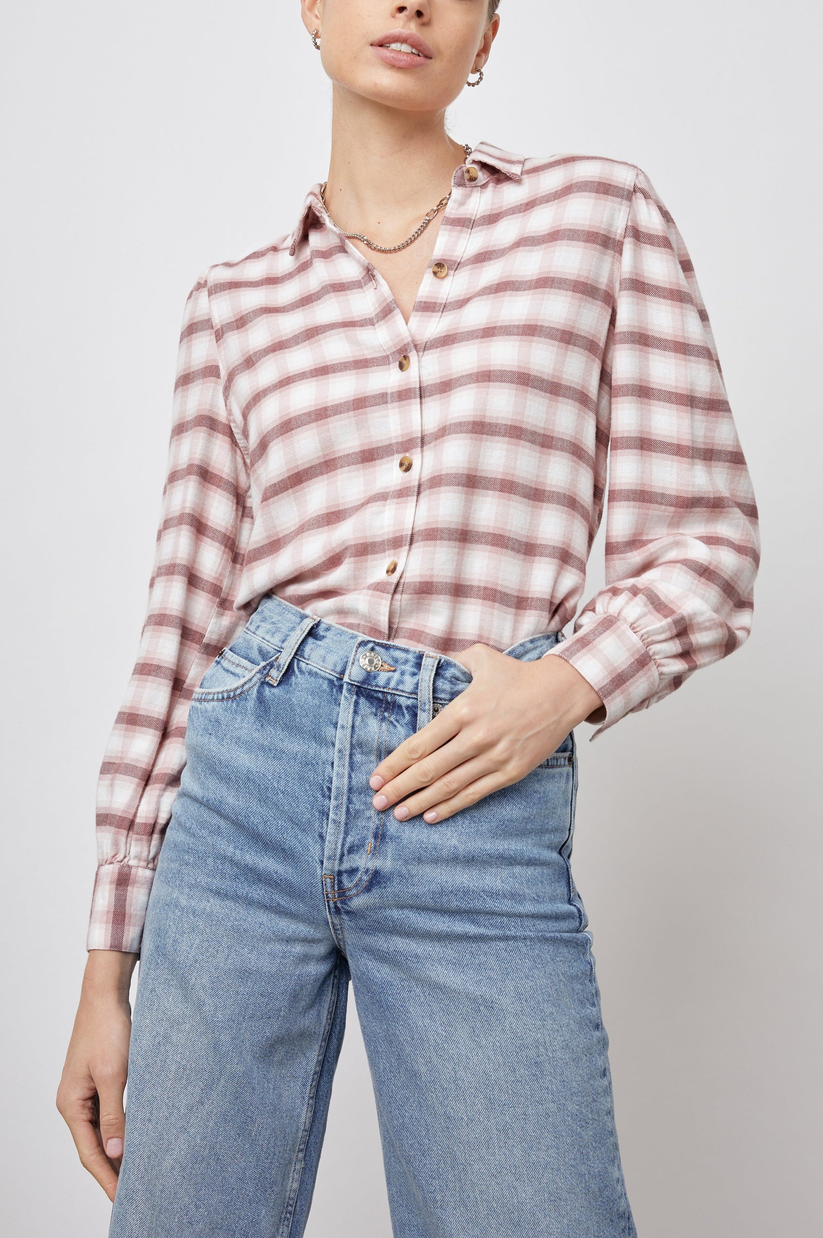 ANGELICA-MAUVE-ROSE-IRON-FRONT TUCKED IN