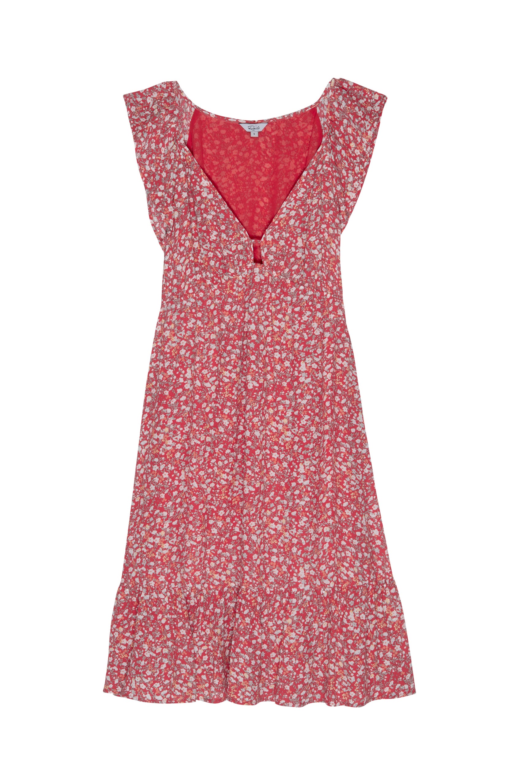 ANIKA DRESS - RED DITSY FLORAL