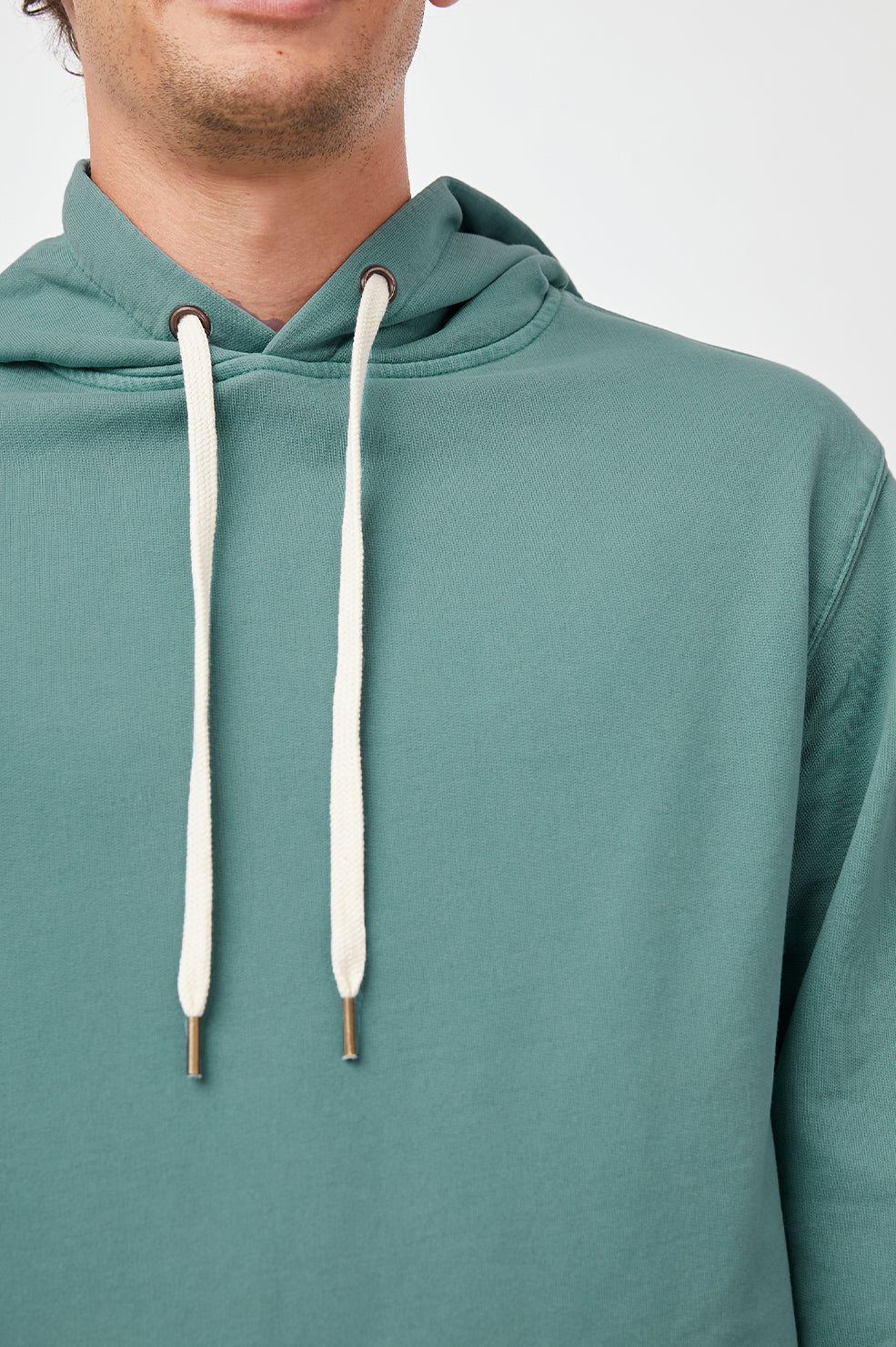 Apollo Algae Pullover with Drawstring- detail