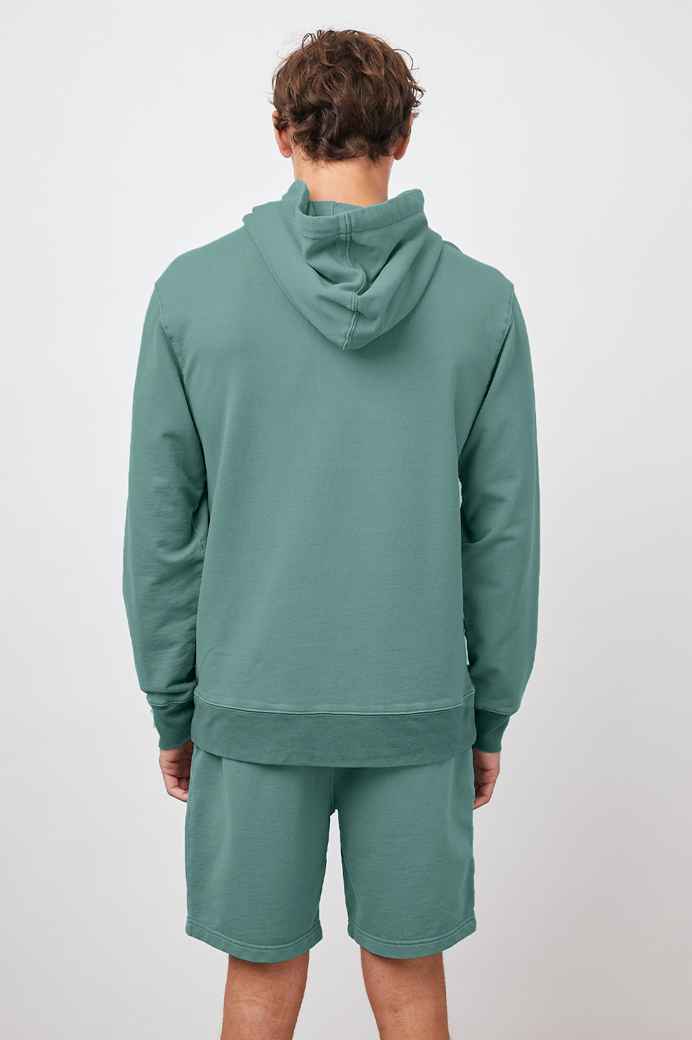 Apollo Algae Pullover with Drawstring- back