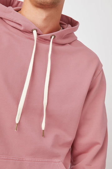Apollo Coral Pullover with Drawstring -drawstring detail
