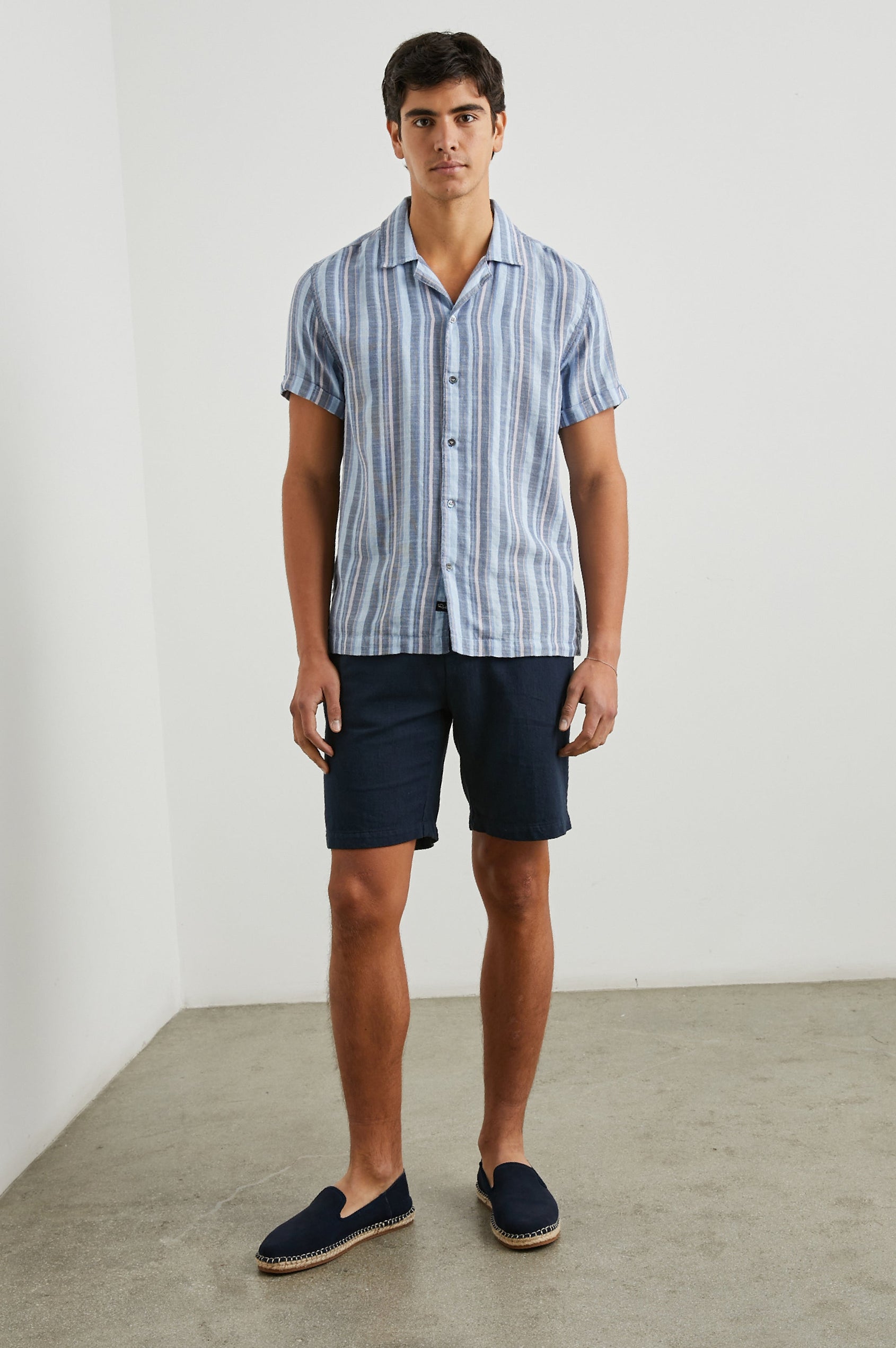 ARCHER SHORT - DEEP MERIDIAN - FRONT FULL BODY