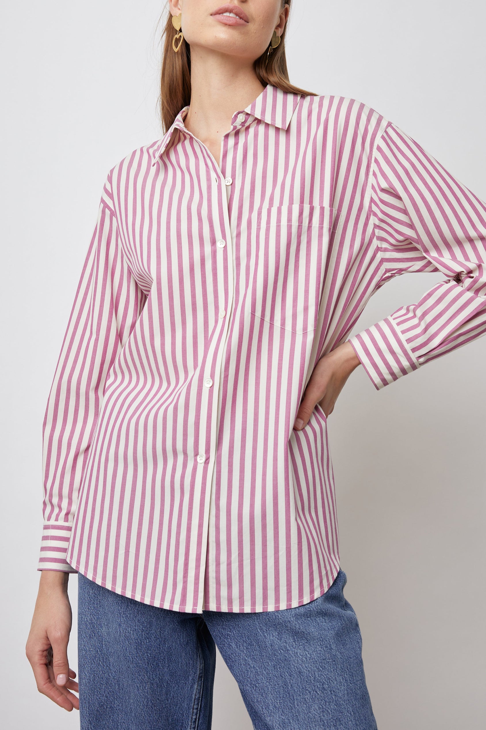 ARLO SHIRT - CALI STRIPE - UNTUCKED FRONT