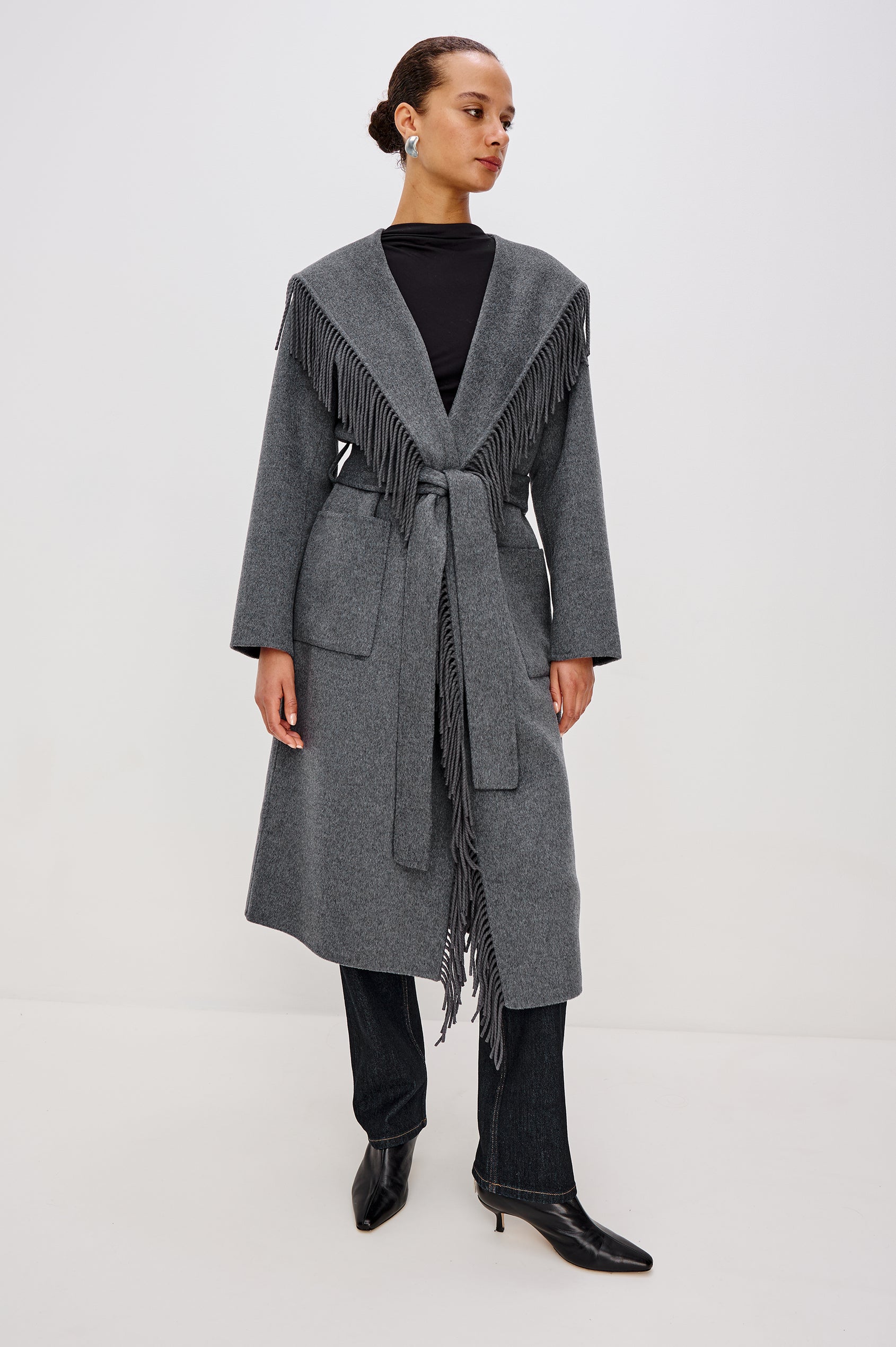 ARLON COAT - HEATHER CHARCOAL