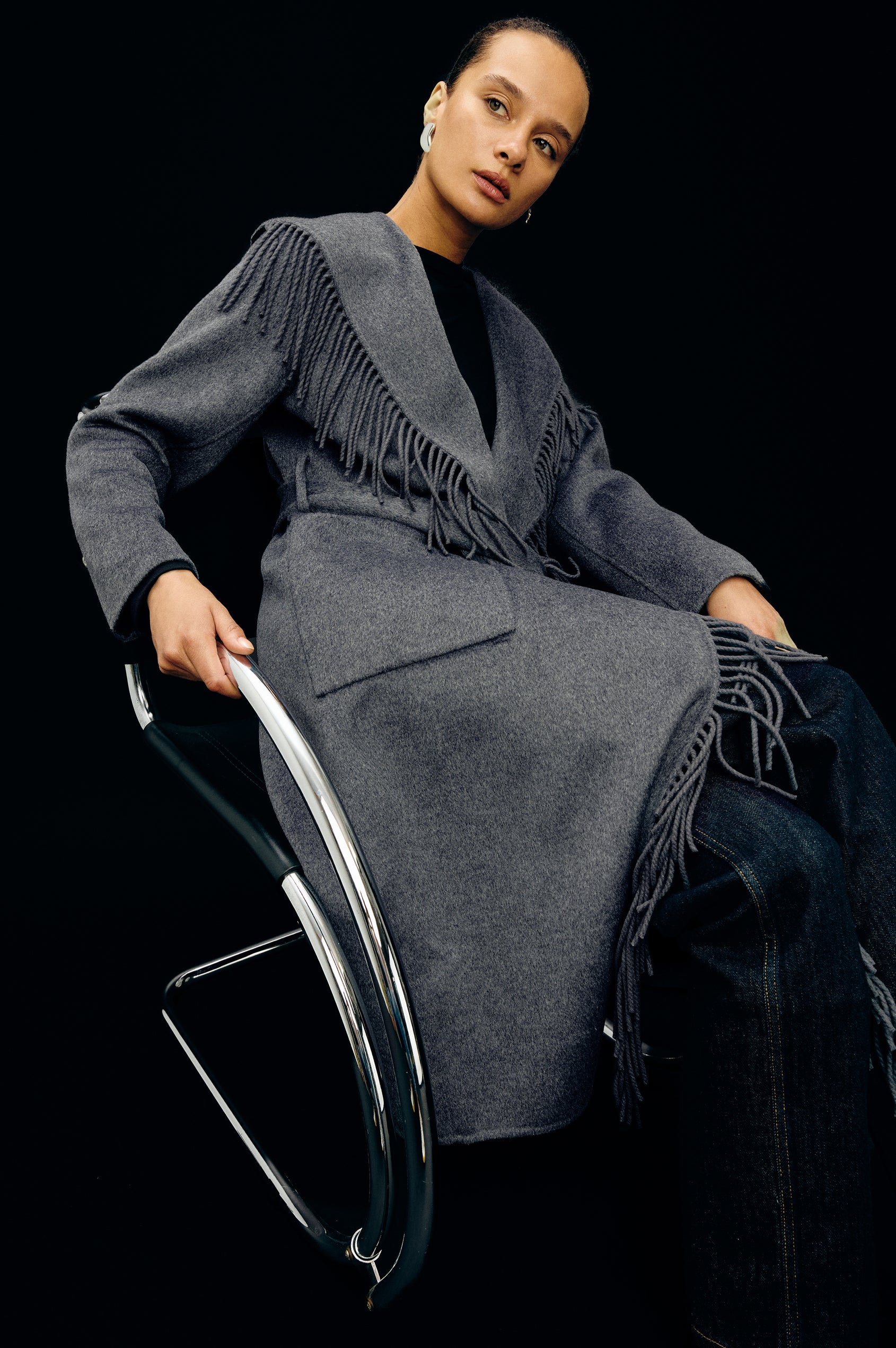 ARLON COAT - HEATHER CHARCOAL