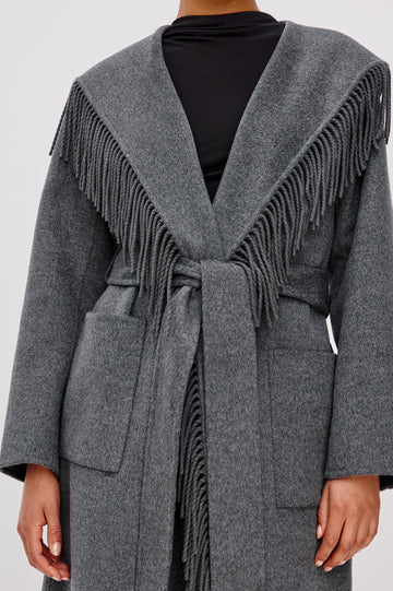 ARLON COAT - HEATHER CHARCOAL