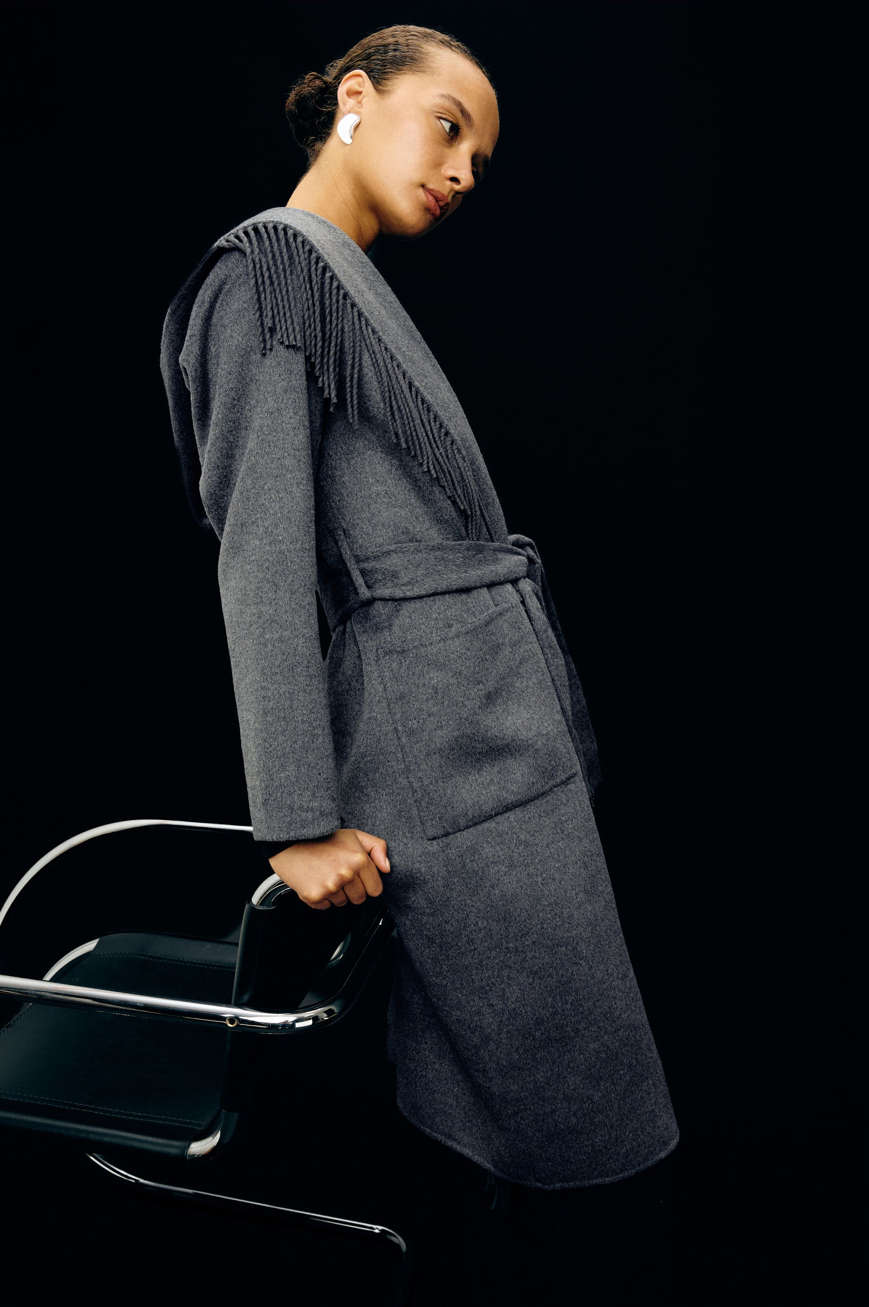 ARLON COAT - HEATHER CHARCOAL