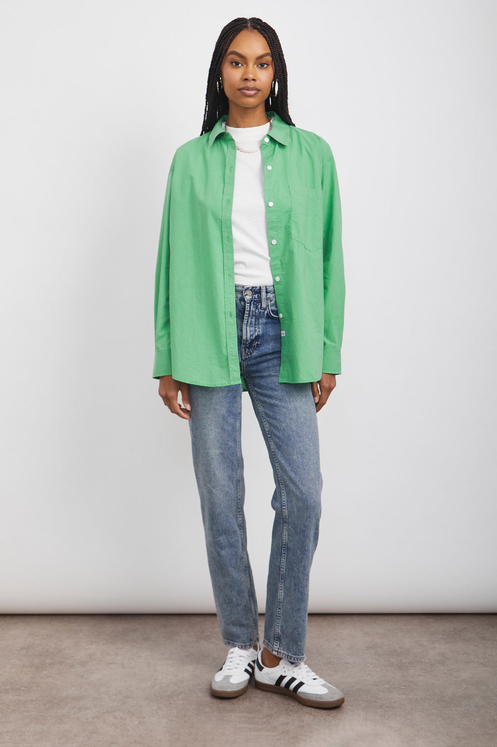 ARLO KELLY GREEN SHIRT-FULL FRONT BODY