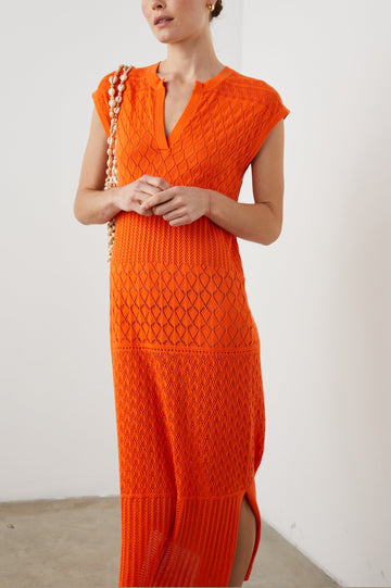 ASHLEY DRESS ARANCIONE -SIDE BODY STYLED