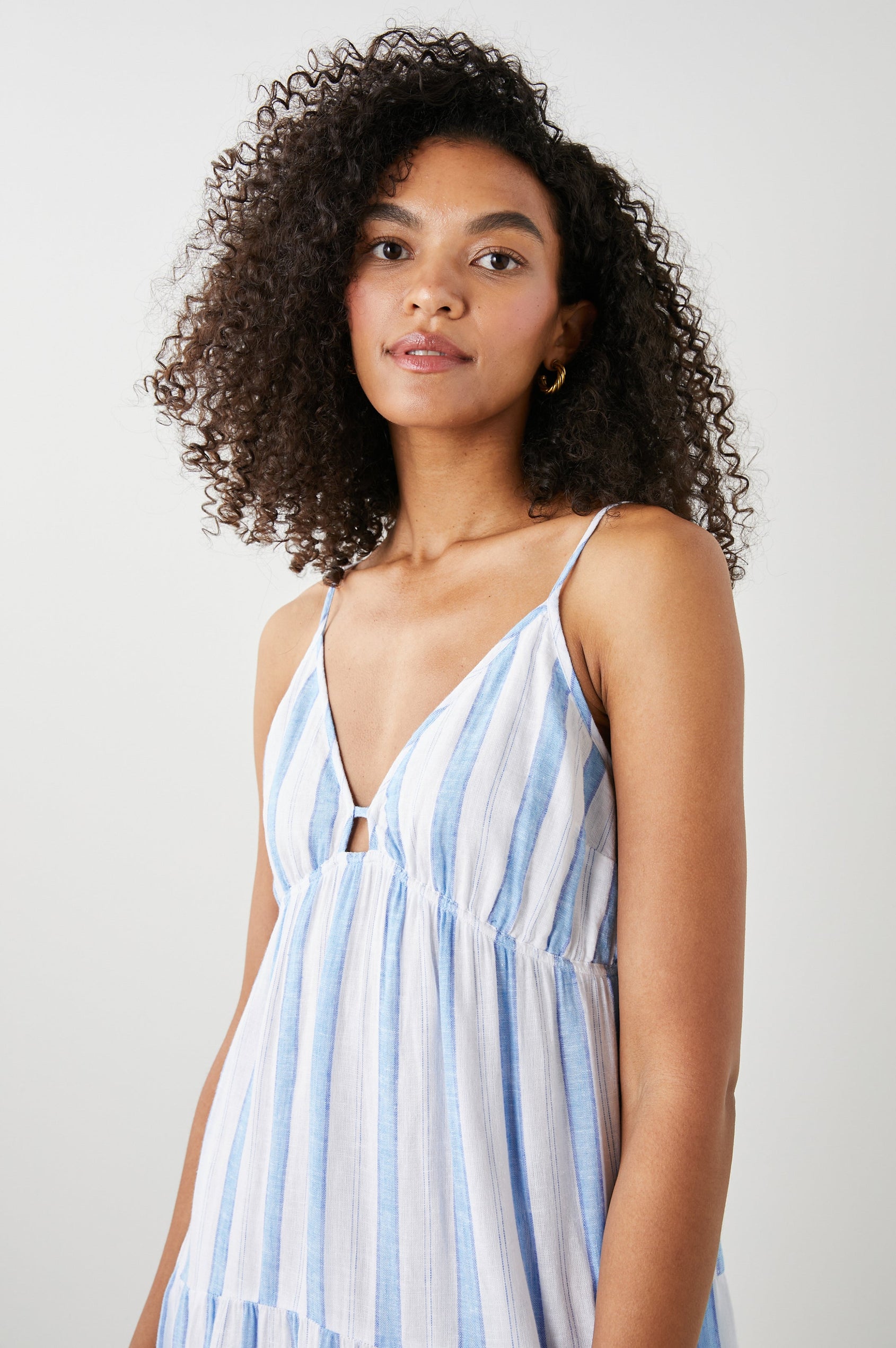 AVRIL DRESS GIBSON STRIPE - DETAIL