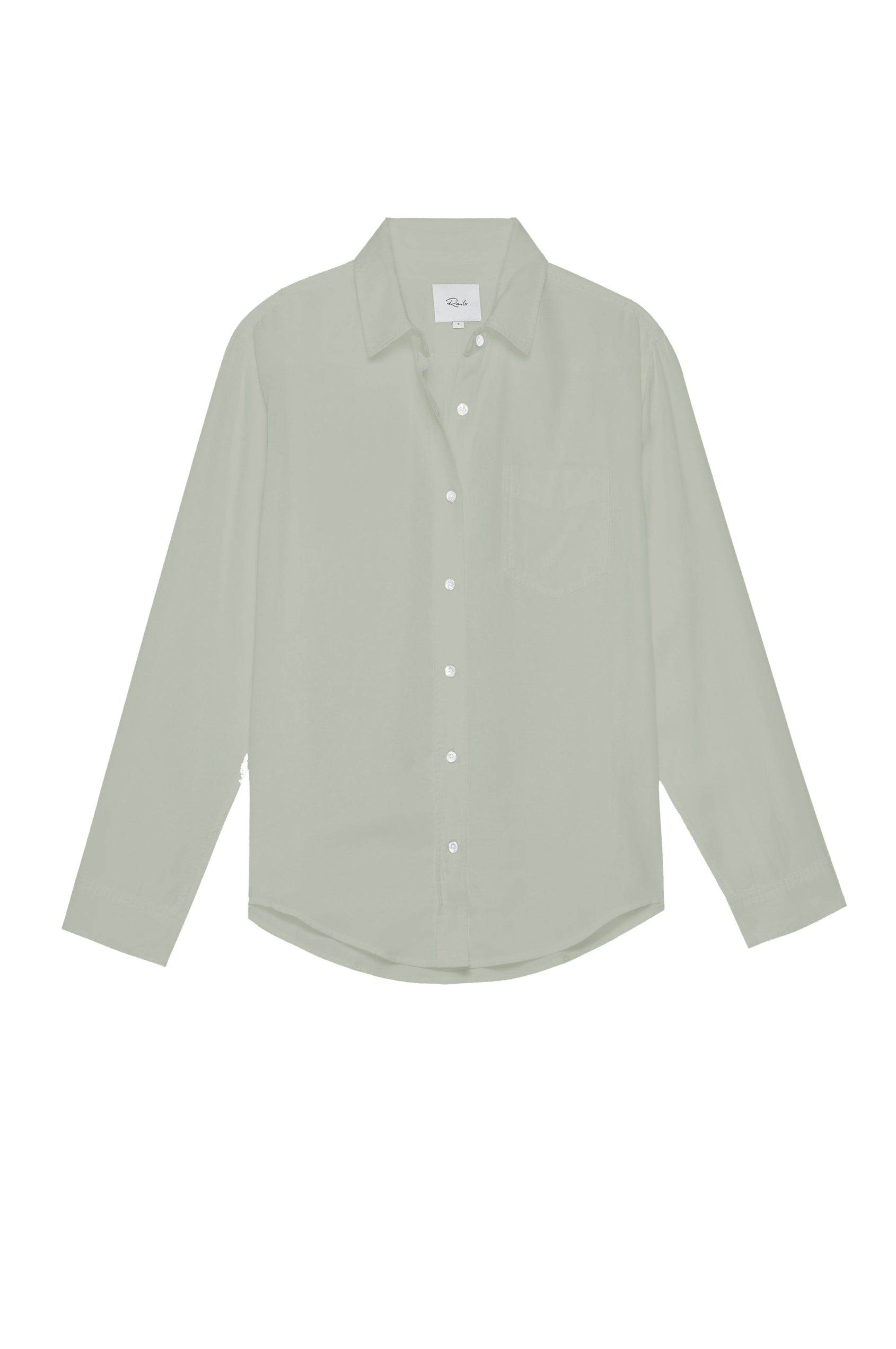 BARRETT LIGHT OLIVE LONG SLEEVE BUTTON DOWN-FLAT
