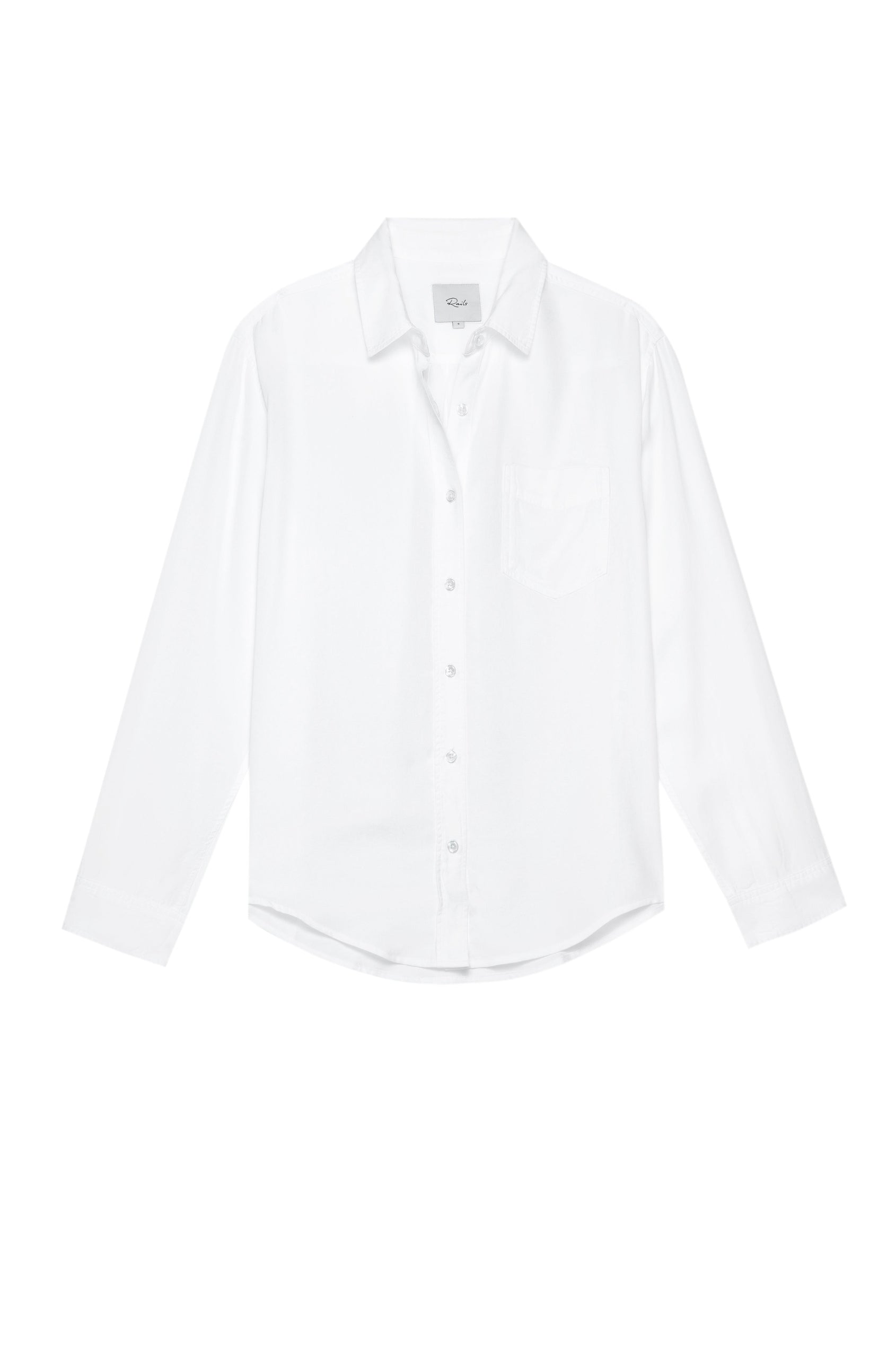 BARRETT TRUE WHITE LONG SLEEVE BUTTON DOWN-FLAT