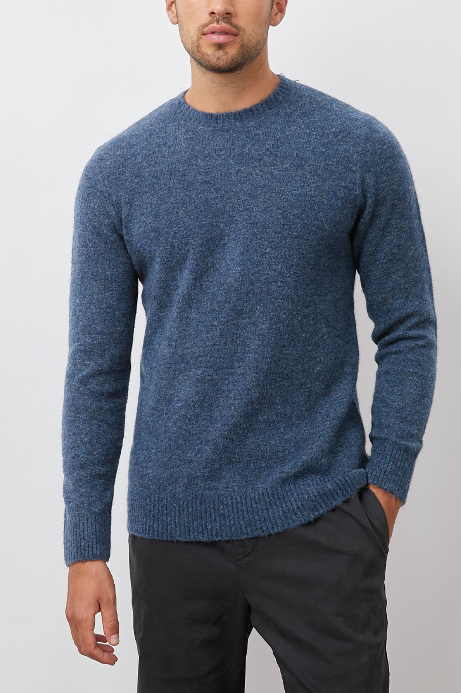 BECKSON SWEATER - HEATHER BLUE - FRONT BODY