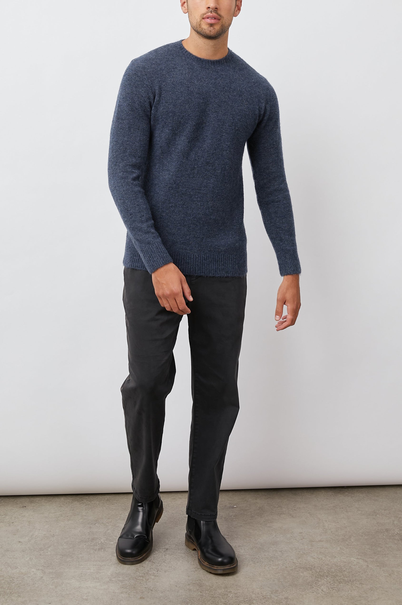 BECKSON SWEATER - HEATHER BLUE - FULL BODY
