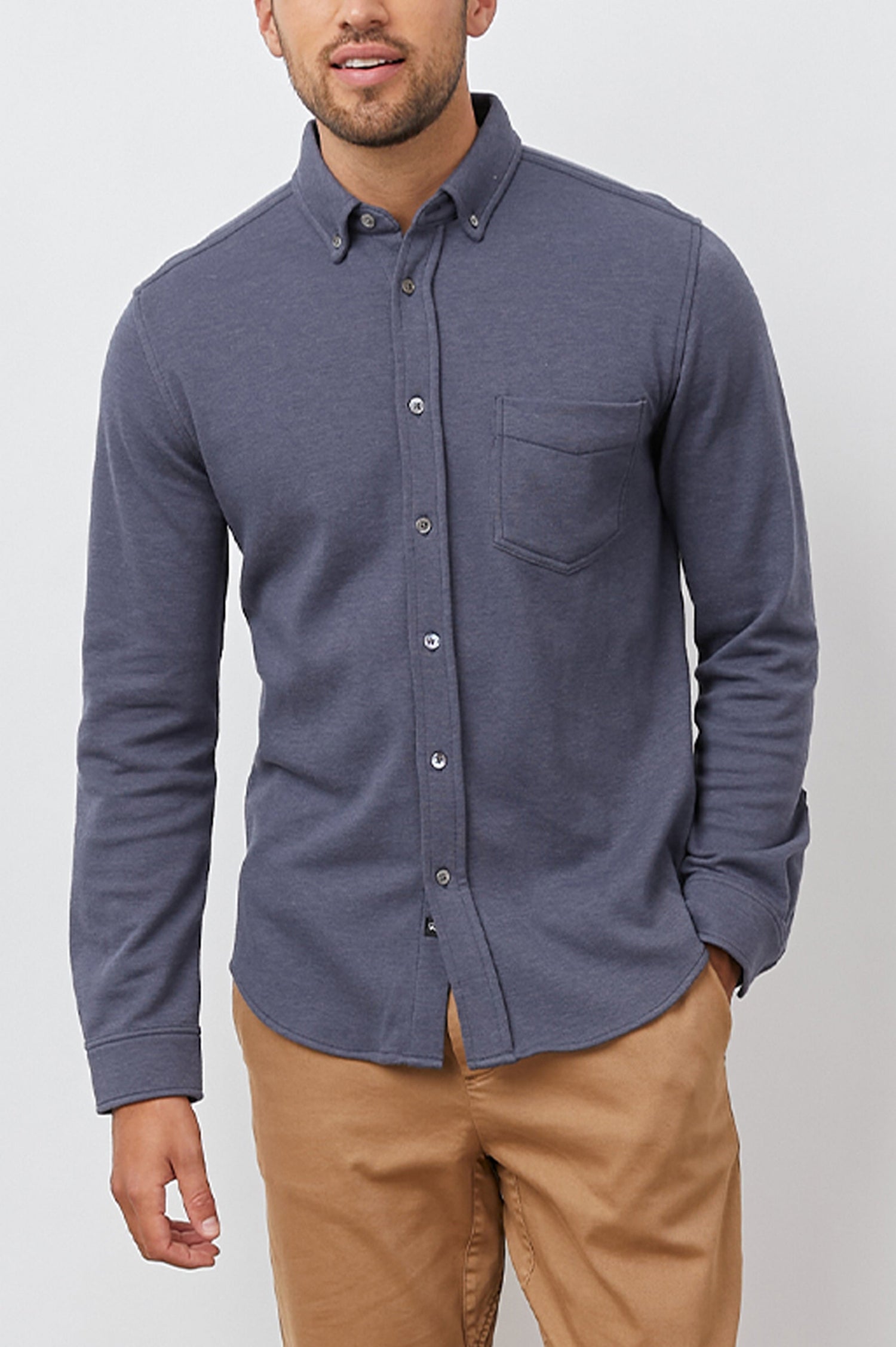 BERKELEY SHIRT AEGEAN - FRONT BODY
