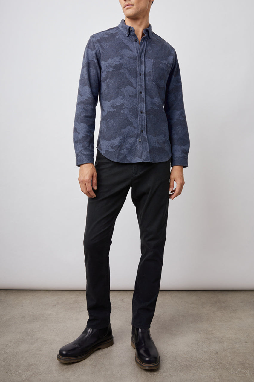 BERKELEY SHIRT - INDIGO CAMO