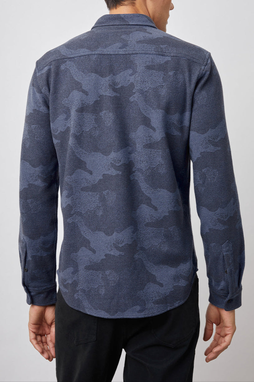 BERKELEY SHIRT - INDIGO CAMO
