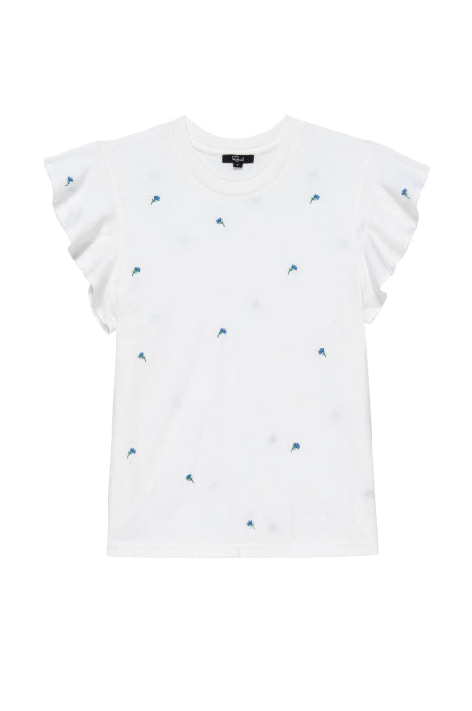 BIRDIE TOP - BLUE BUD EMBROIDERY