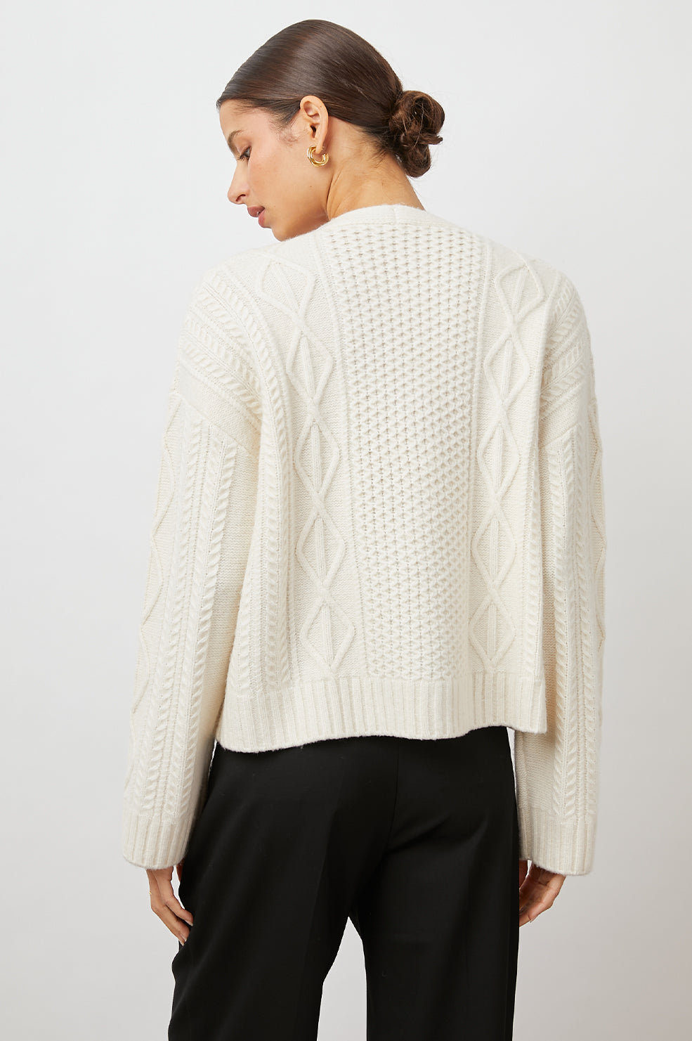 BIXBY IVORY CARDIGAN-BACK