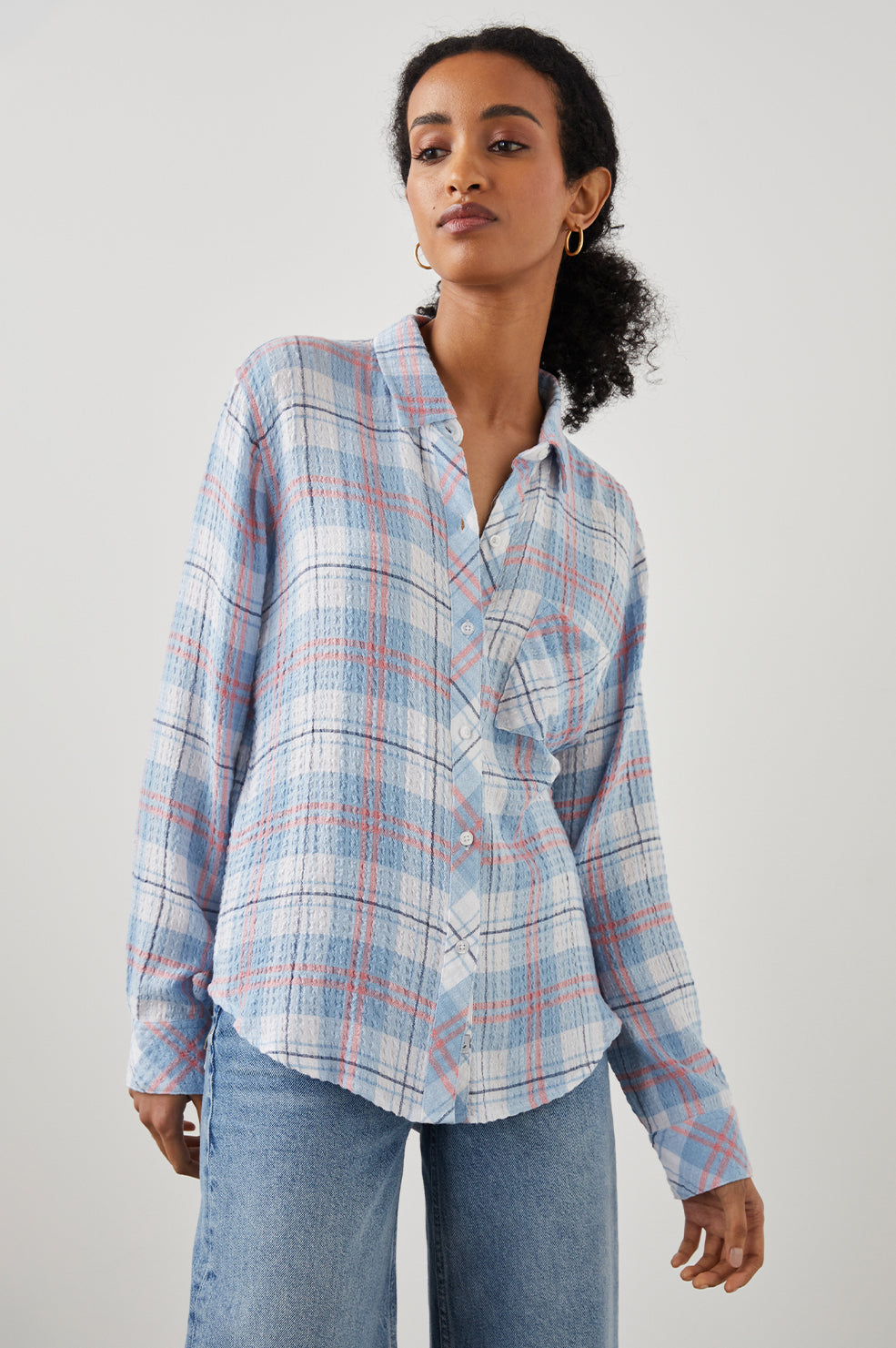BRADY SHIRT IVORY CLOUD - FRONT UNTUCKED