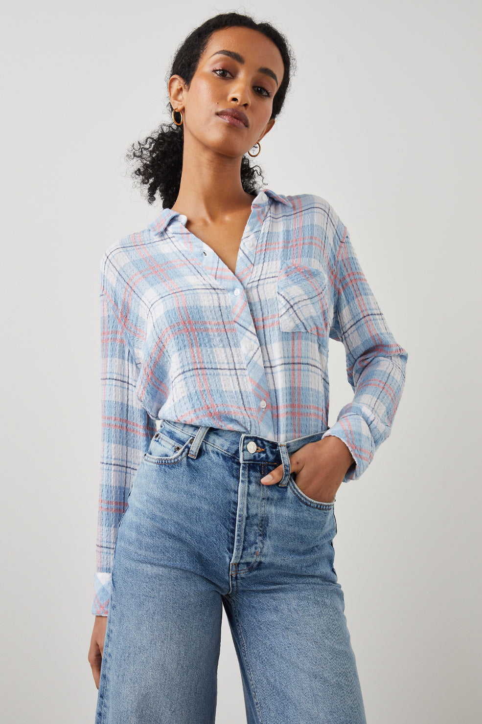 BRADY SHIRT IVORY CLOUD - FRONT TUCKED IN