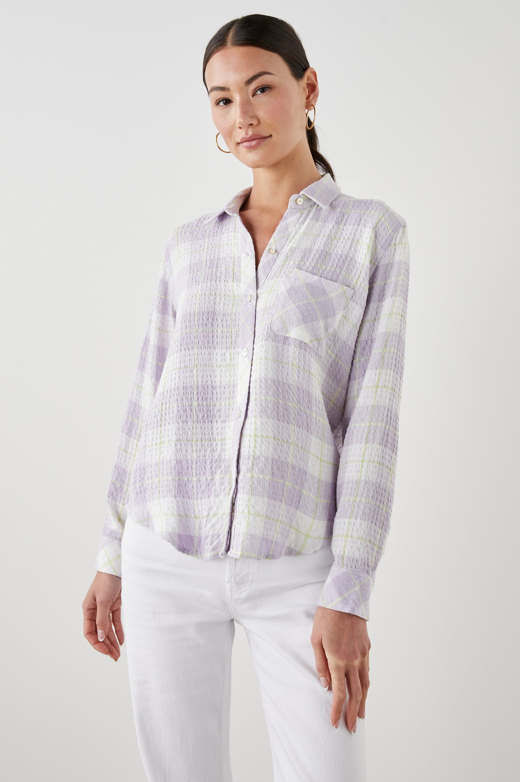 BRADY SHIRT LILAC CITRUS - FRONT