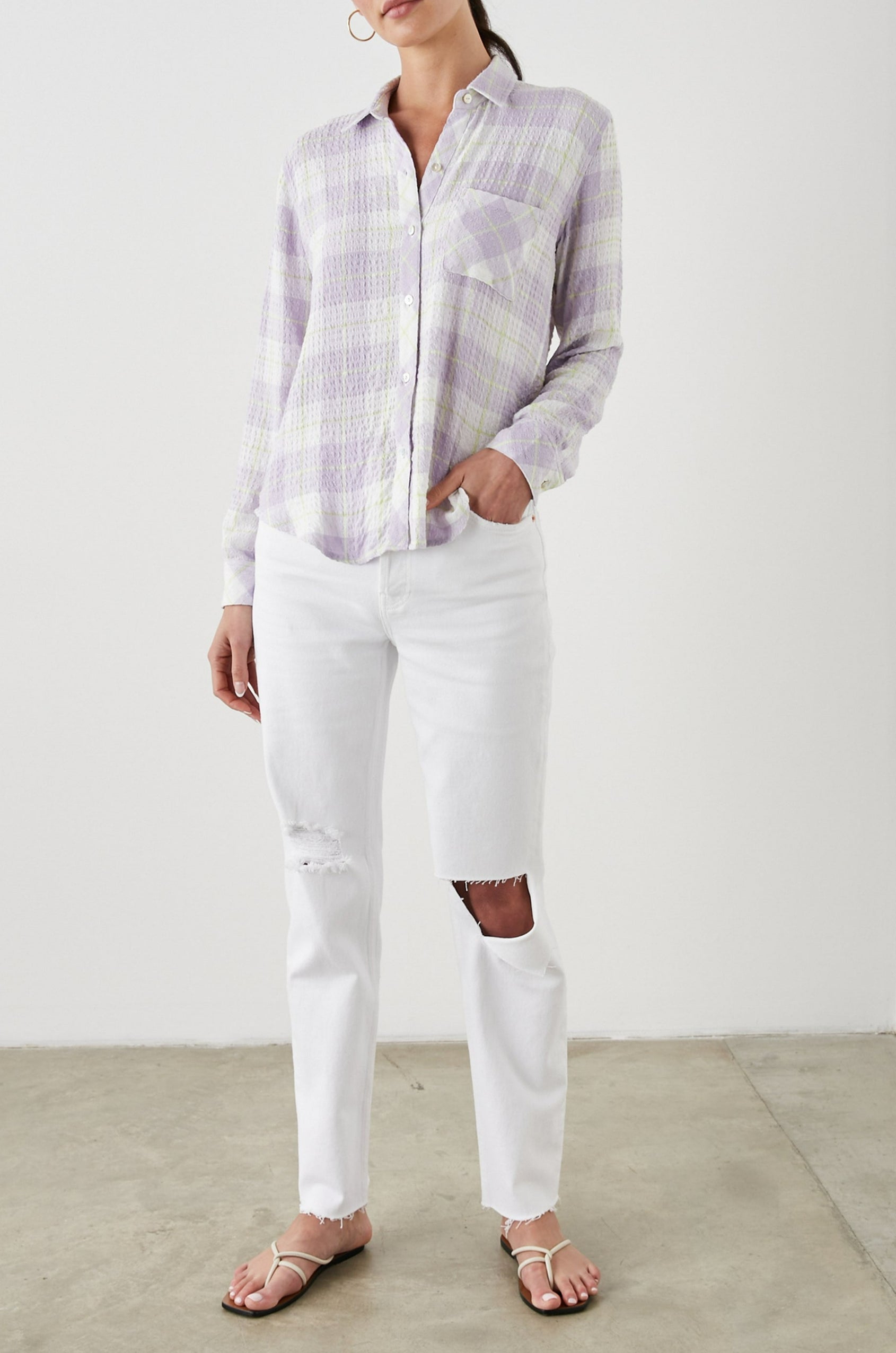 BRADY SHIRT LILAC CITRUS - FULL FRONT BODY