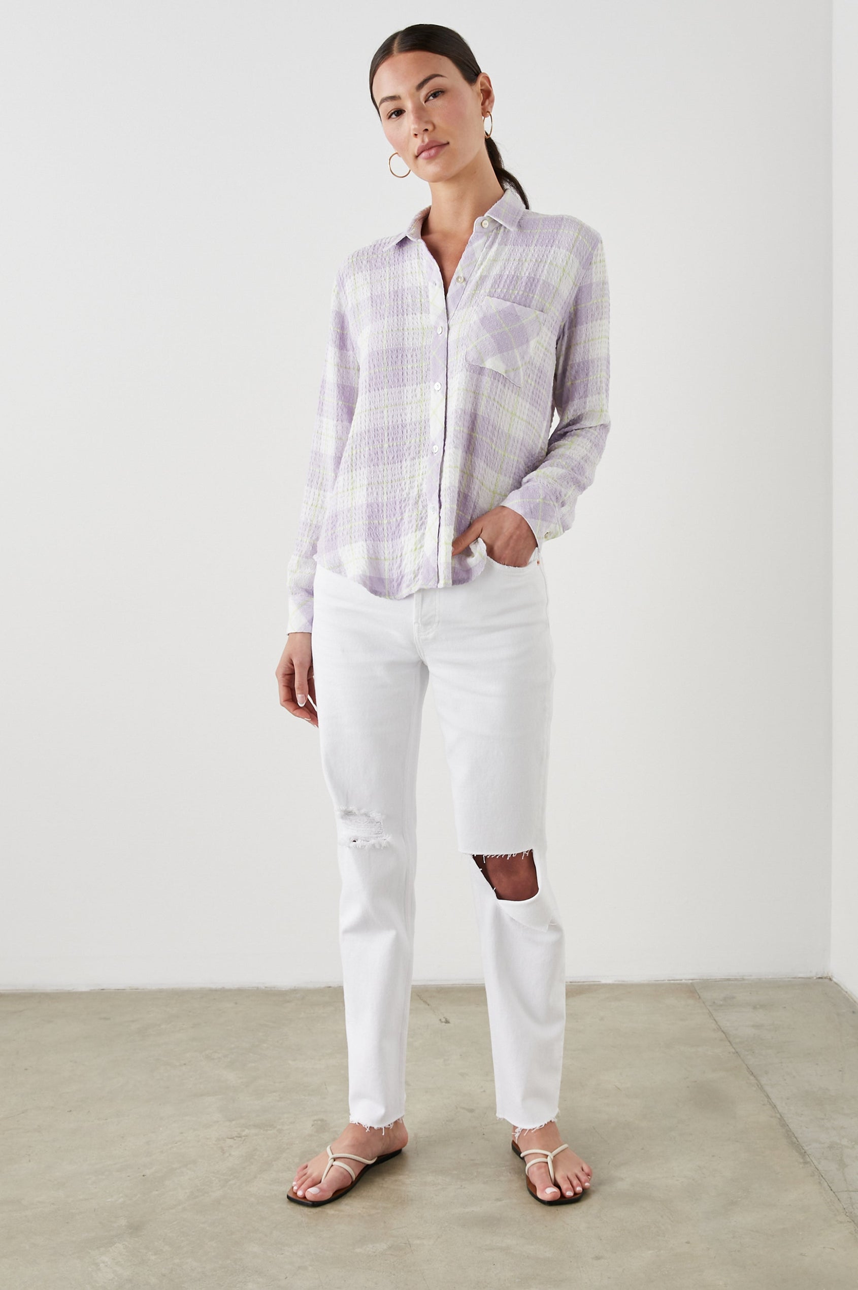 BRADY SHIRT LILAC CITRUS - FULL FRONT BODY