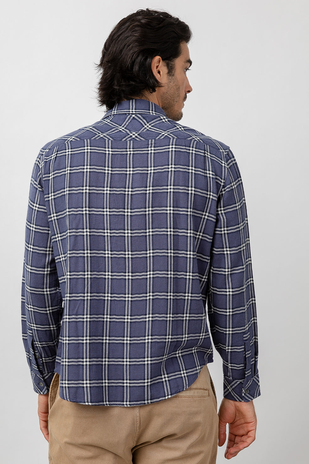 Lennox Blue Smoke Alloy Shirt- back