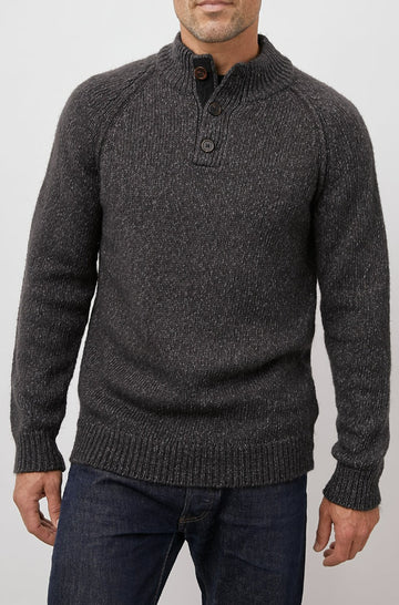 Buckley Smoke Quarter Button Long Sleeve - front