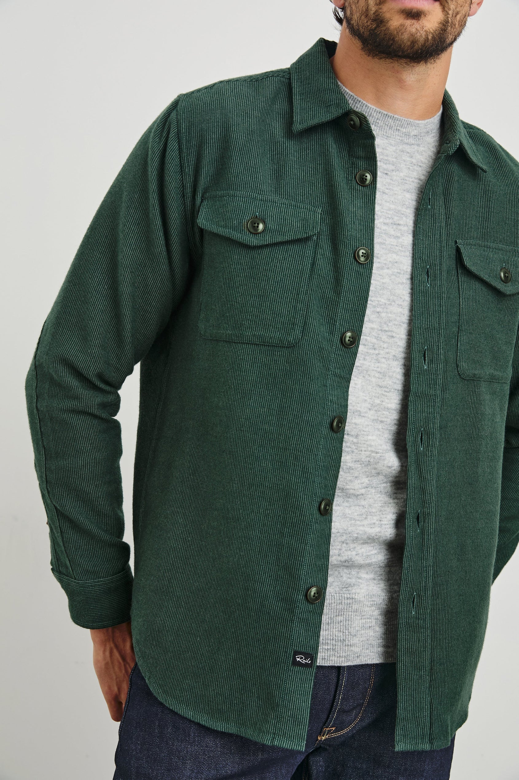 BURR SHIRT JACKET - CREEPING VINE