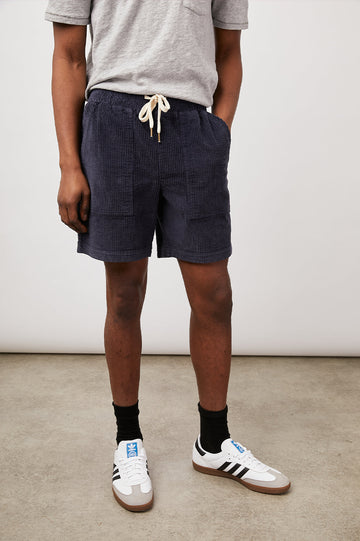 CALEB NAVY SHORT- FRONT