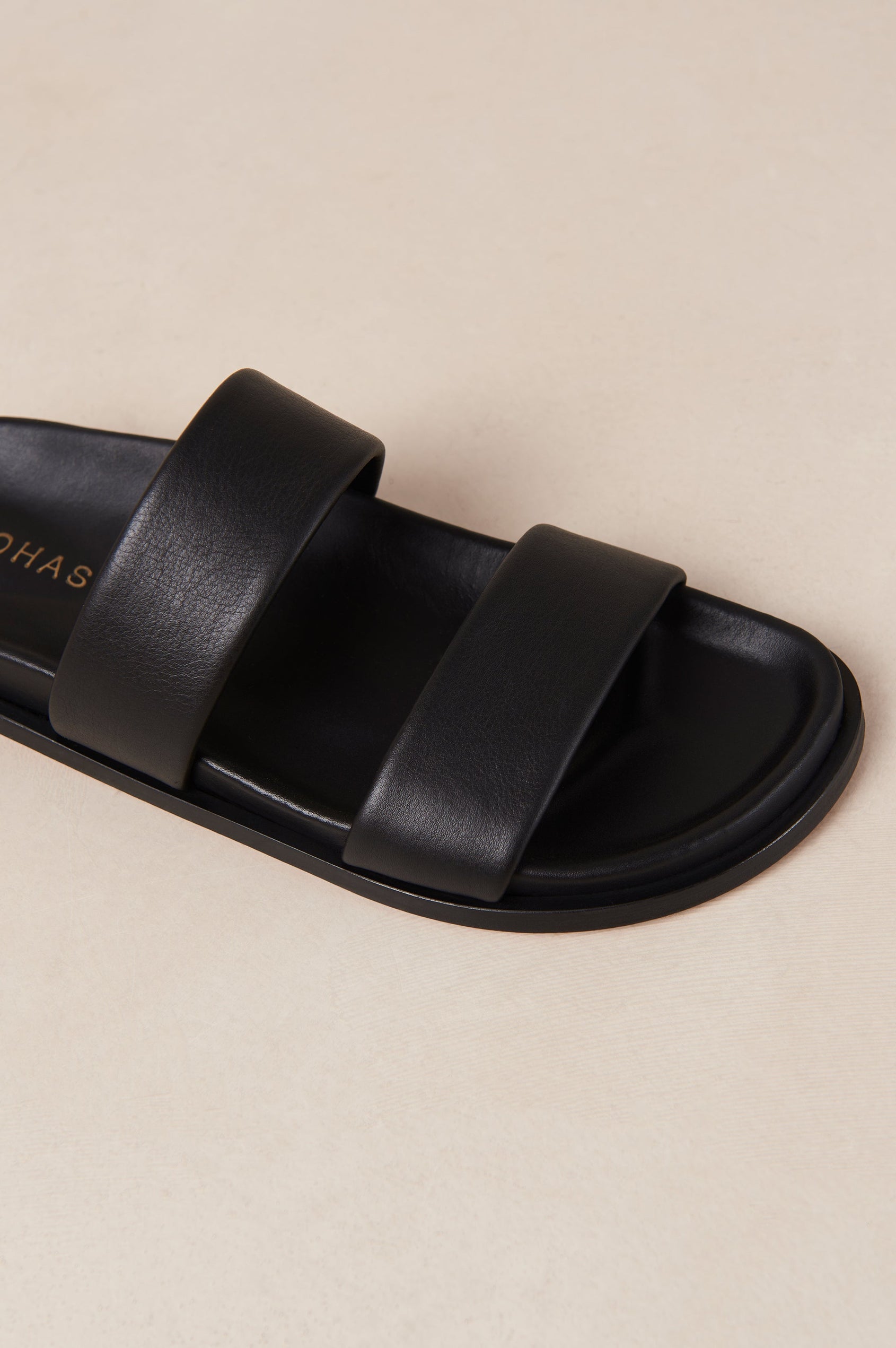 ALOHAS CALYPSO SANDAL - BLACK LEATHER