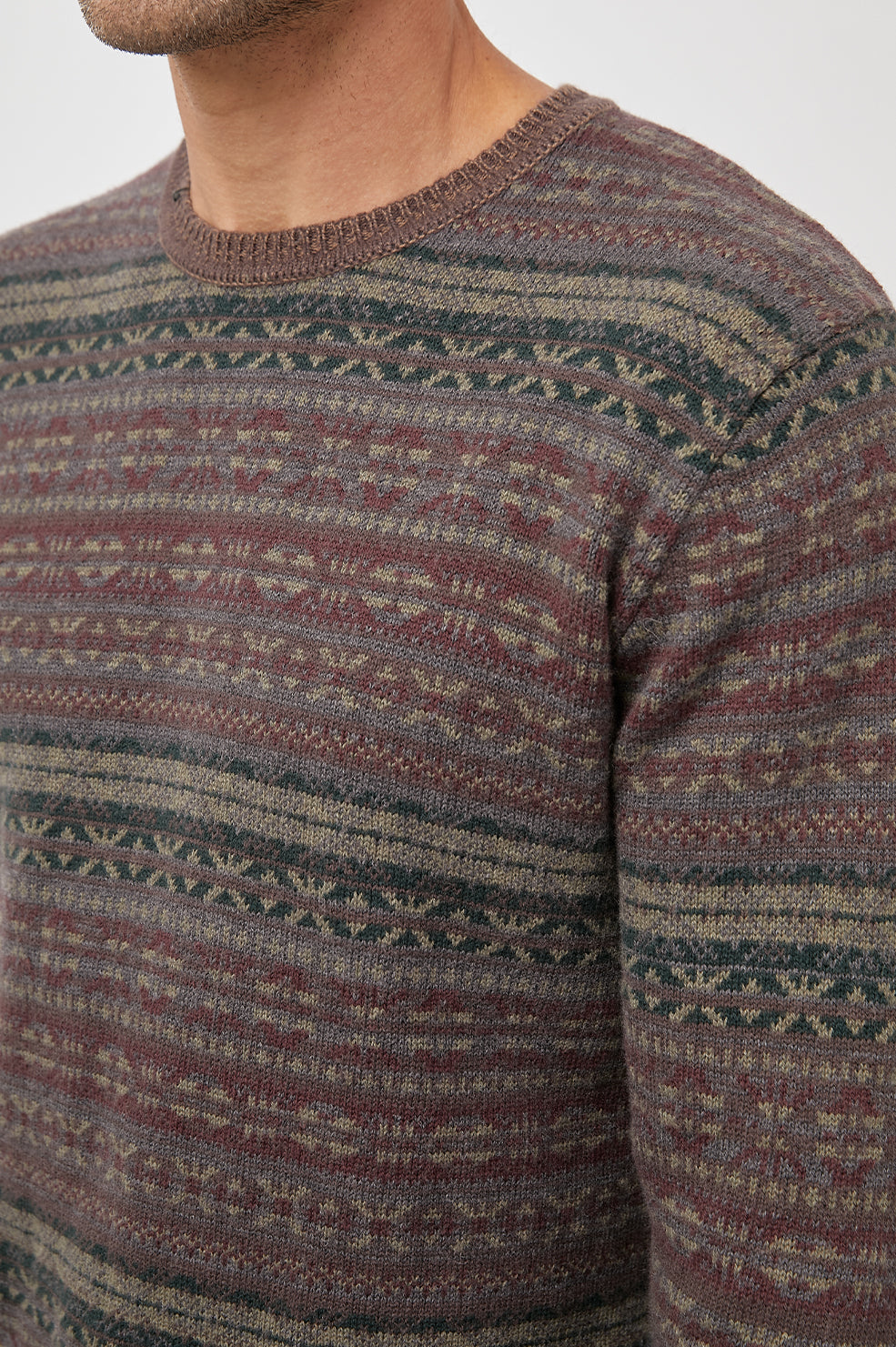 Rails Silver Gray Stripe Carlisle Wool Blend deals Crewneck Sweater