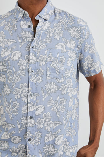 CARSON SHIRT - RUSTIC FLOWER - DRTAILS