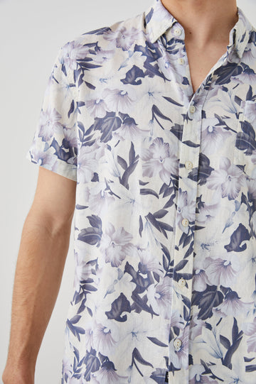 CARSON TROPICAL MIST SHIRT - DETAIL