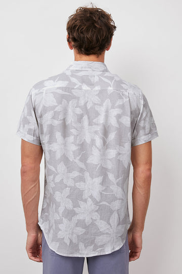 CARSON GARDEN SANDS BUTTON DOWN SHORT SLEEVE- BACK