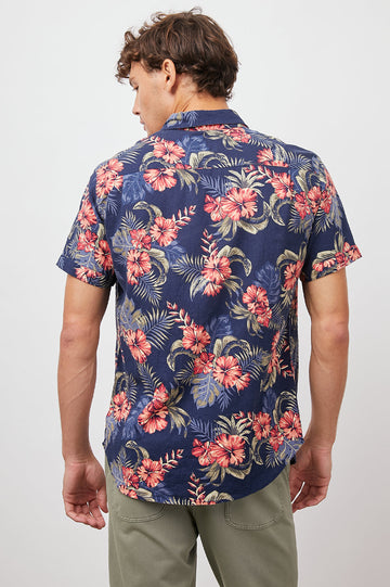 CARSON LUAU PARADISE SHORT SLEEVE BUTTON DOWN- BACK