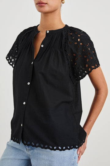 CERISE SHIRT - BLACK